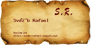 Sváb Rafael névjegykártya